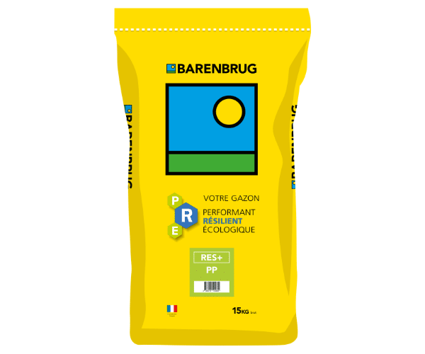 Semence gazon Barenbrug RES+ PP – Sac de 15 kg Sac de semences gazon Barenbrug RES+ PP 15 kg – 100 % pâturin des prés