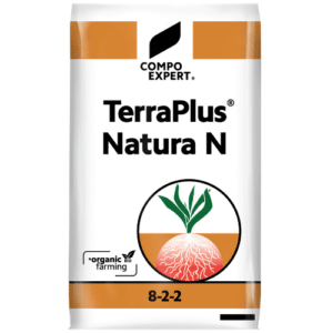 TerraPlus® Natura N est un engrais gazon organique d’origine 100% naturelle. La combinaison de matières organiques végétales et animales lui confère une durée d’action de plusieurs semaines. Il est utilisable en agriculture biologique conformément au Règlement européen en vigueur.